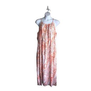 Old Navy Women's Camisole Sun Dress Size XXL Floral Paisley Maxi Elastic Waist